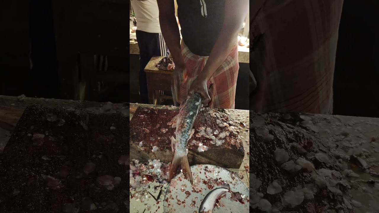 Wow!! Big Size Mirgol Fish Cutting Skills By Expert Fish Cutter 🤤😋