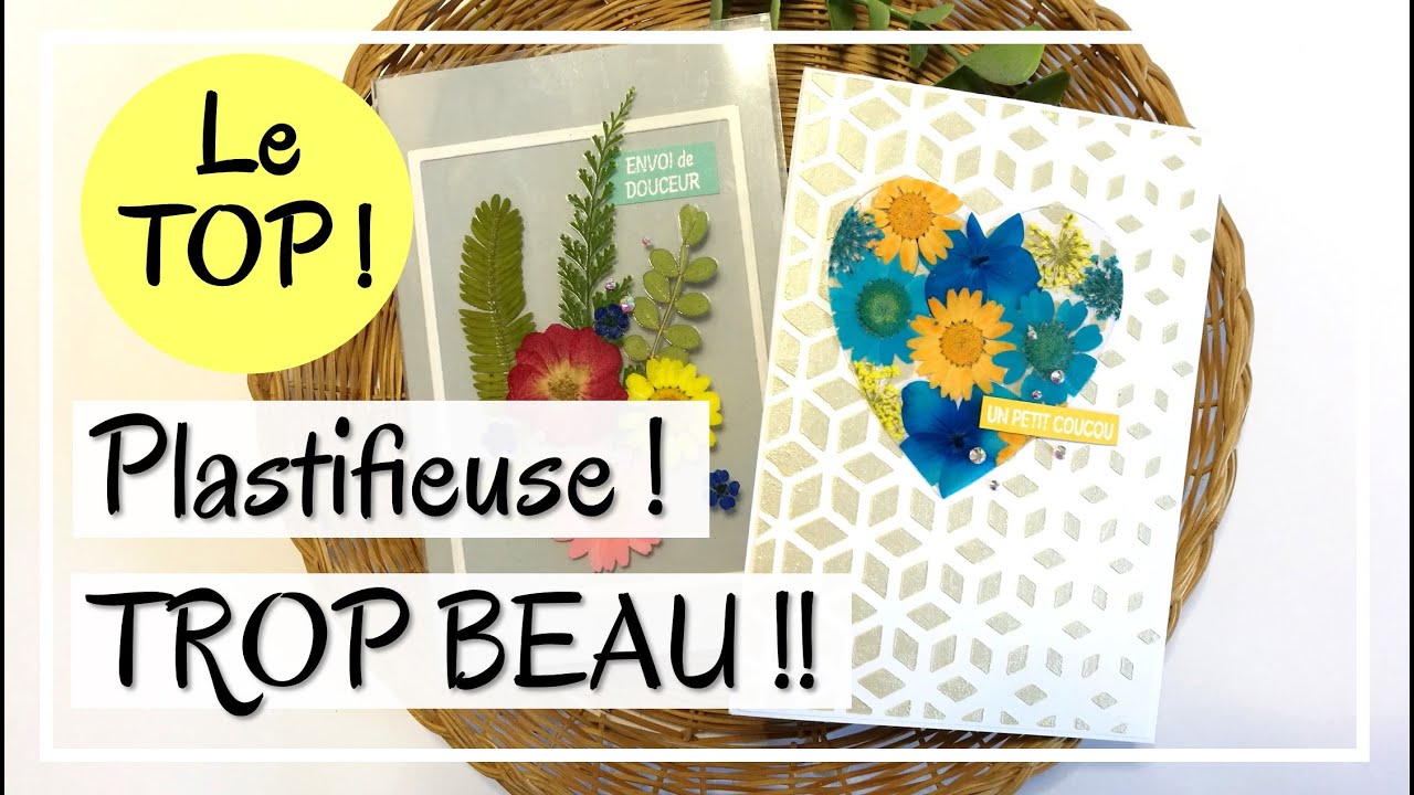 PLASTIFIEUSE ! Ma technique préférée ?? Nouvelle technique ! Tuto carterie - scrapbooking DIY