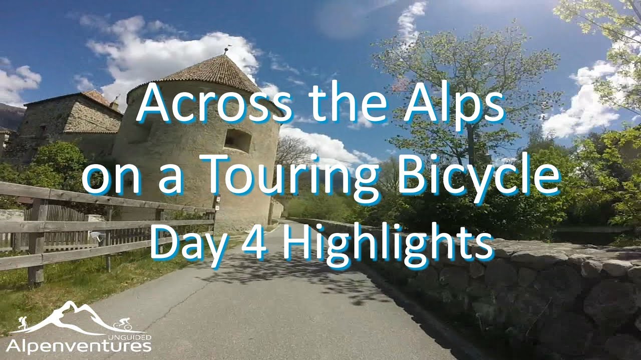 Across the Alps on a Touring Bicycle - Day 4 Highlights (Fuessen to Lake Garda)