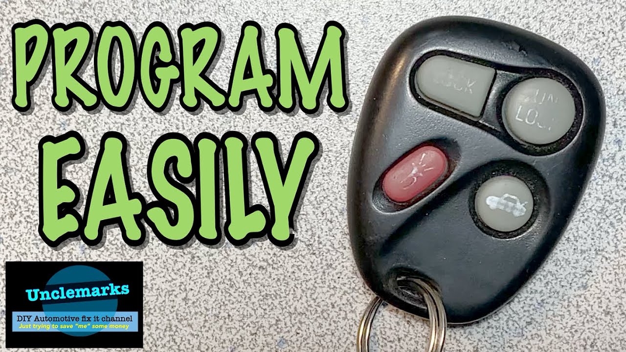 How to reprogram a key fob Buick Park Ave & LeSabre 1996 to 1999 (EP 91)