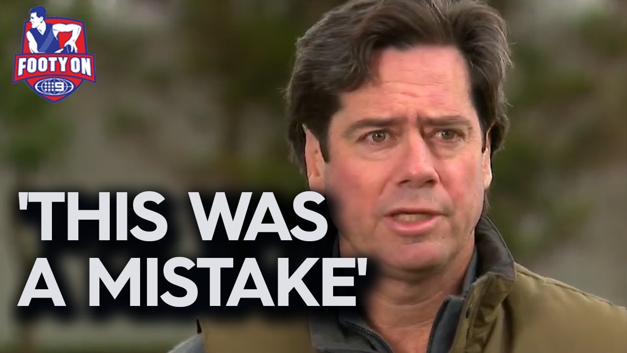 Goal ump stood down as Gil McLachlan speaks on huge 'mistake' that cost the Crows | Footy on Nine