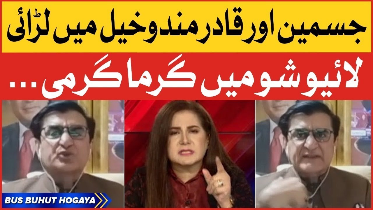 Jasmeen Manzoor and Qadir Mandokhail Fight in Live Show | Breaking News