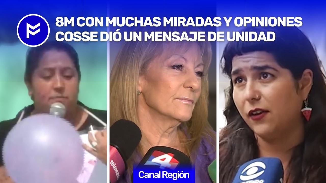 🟣8M ♀️✊Diferentes puntos de vista y el mensaje de unidad de Carolina Cosse