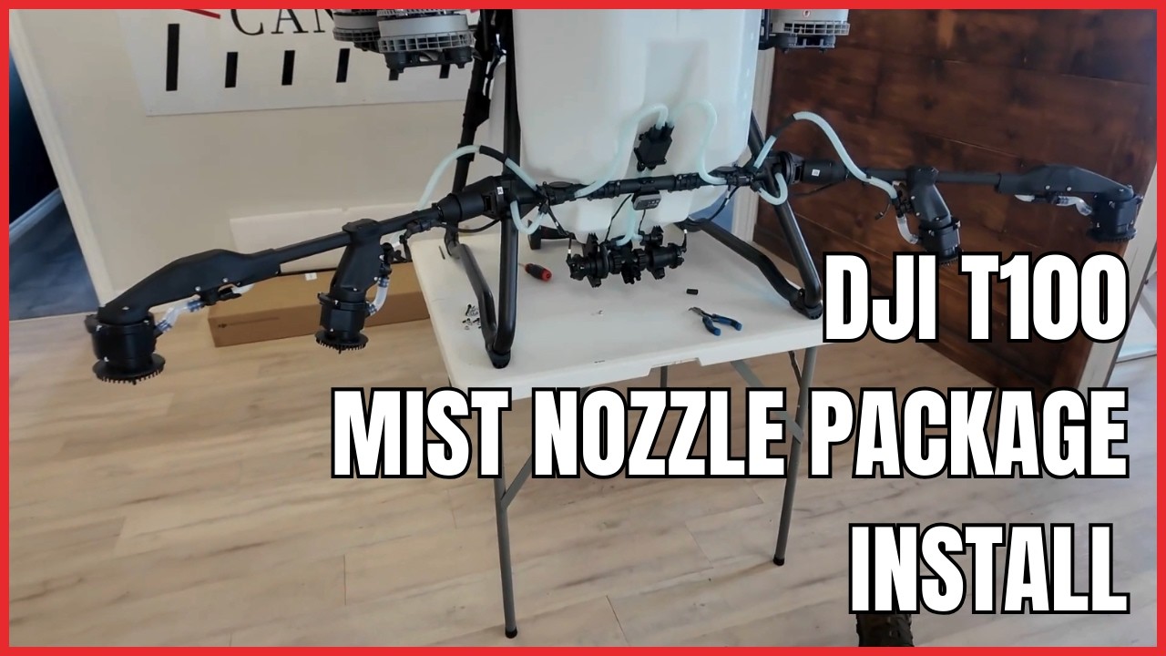 DJI T100 Mist Nozzle Package Install