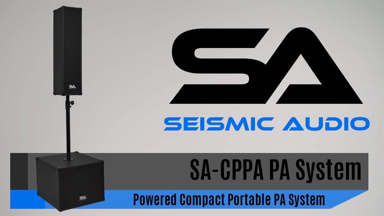 Seismic Audio SA CPPA Compact Portable PA System (Official)
