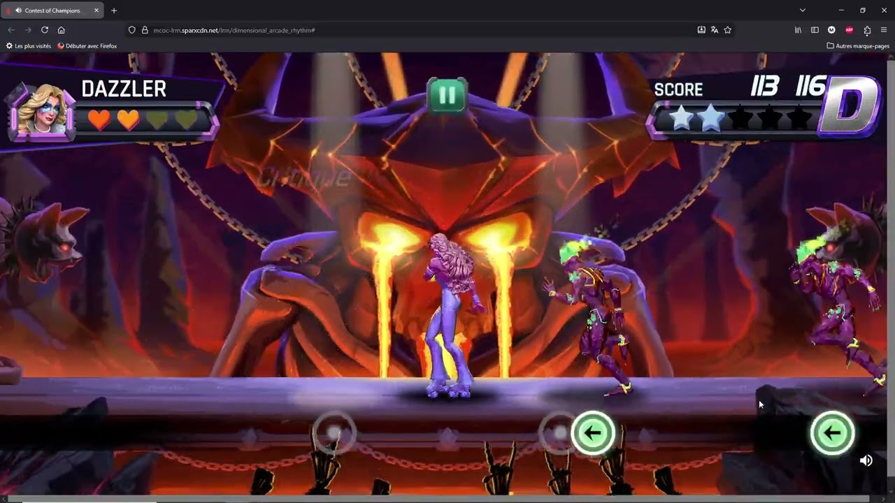 How to do the impossible metal difficulty Dimensional Arcade MCOC a lot of fail but i'm still alive