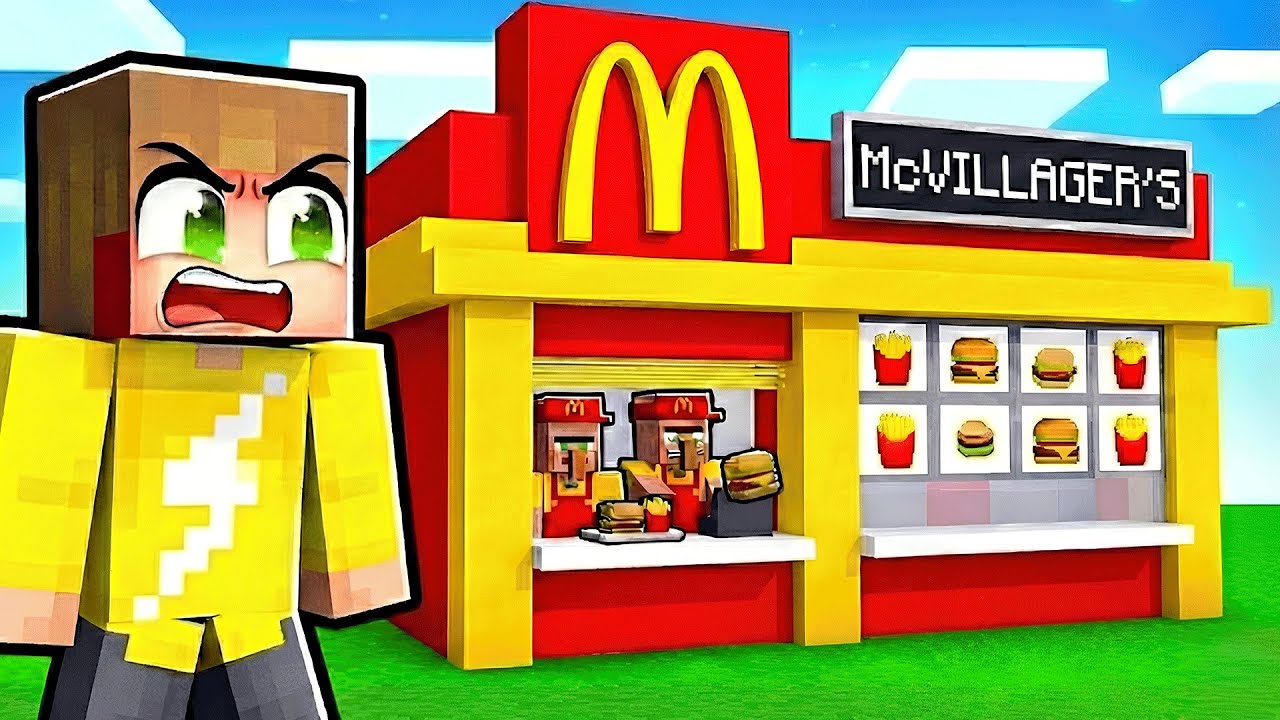 Villagers Beginnen Eigen MCDONALDS! (Minecraft Survival)