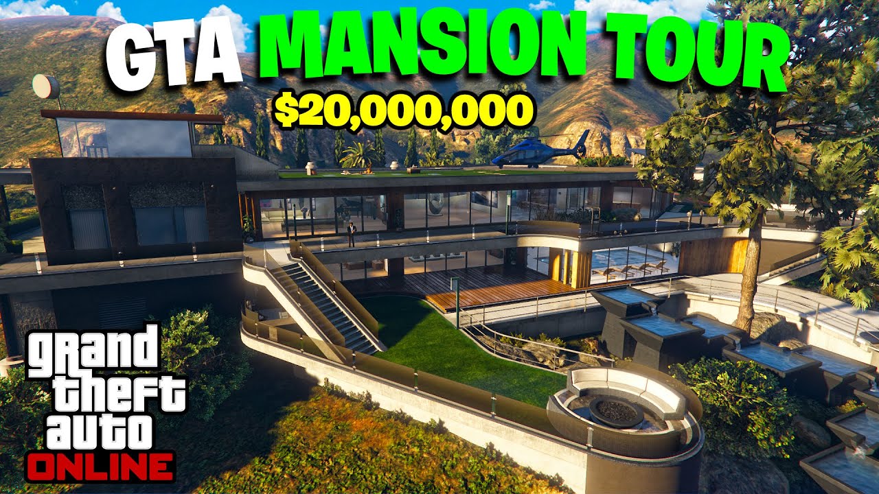 GTA MANSION DLC: BUYING $20,000,000 RICHMAN VILLA! (FULL TOUR)