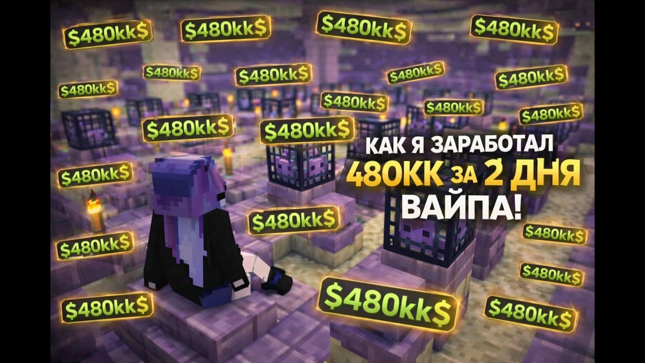 Как я заработал за 2 дня вайпа 480 милионов На Анархии FunTIme