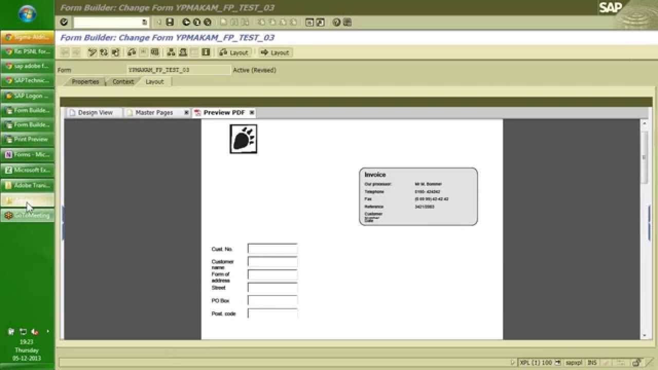 SAP Adobe Forms - Day1 of 2 - by Praveen Makam
