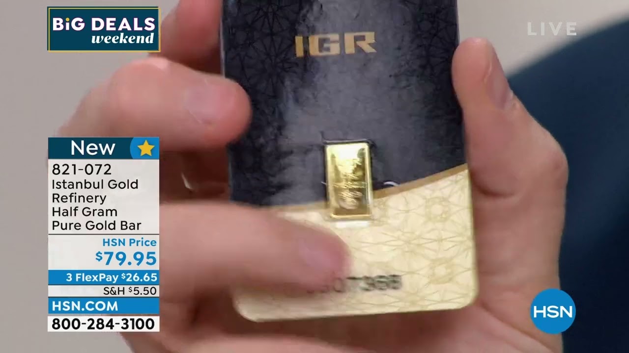 Istanbul Gold Refinery Half Gram 999.9% Pure Gold Bar