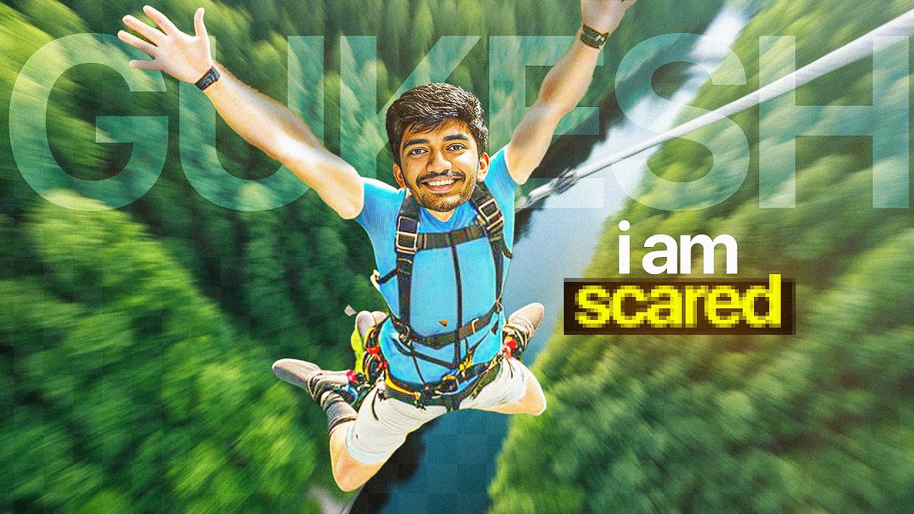 How Gukesh overcame his fear of heights | The Bungee Jumping Vlog