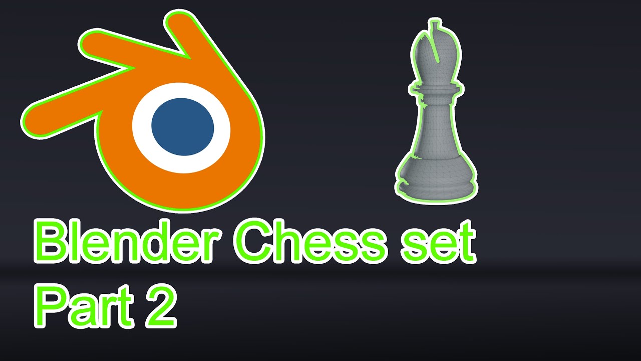 How to make a chess Set in Blender part 2 the bishop