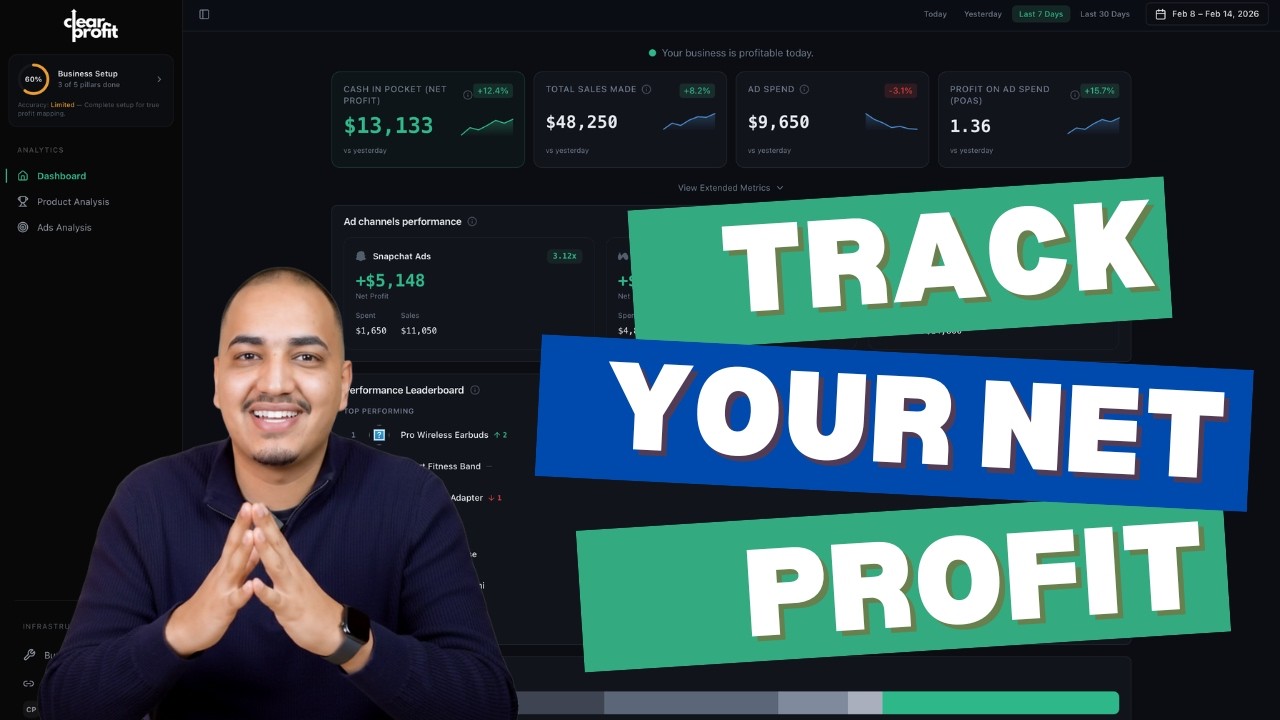 Real Shopify Profit Tracking Explained | ClearProfit App