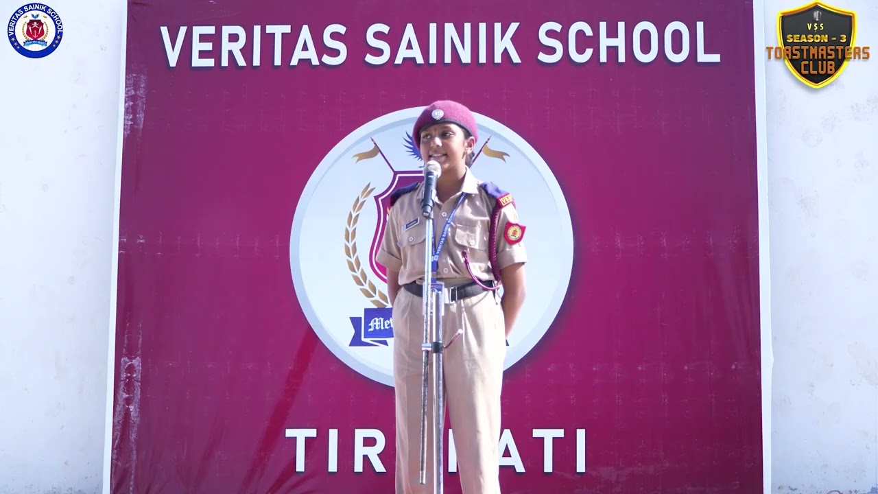 || VERITAS SAINIK SCHOOL || TIRUPATI || TOASTMASTERS CLUB SEASON 3 || EPISODE 02 ||