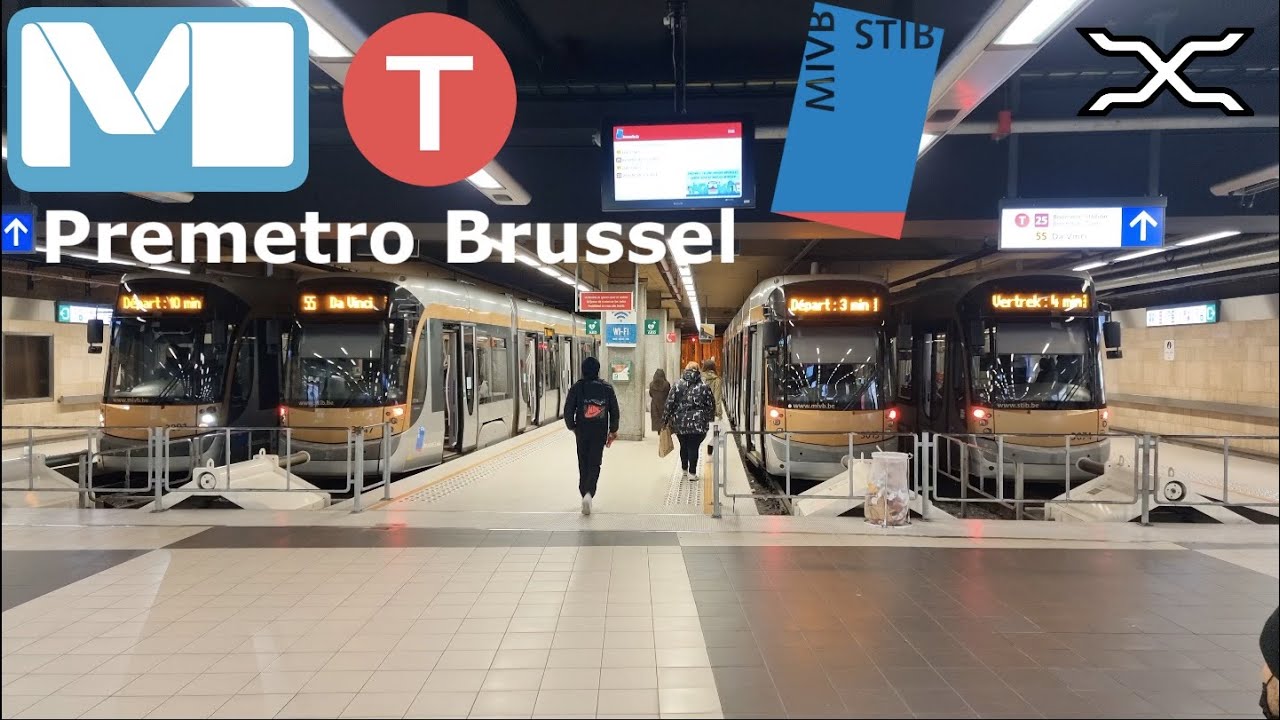 Premetro Brussel | Bruxelles | Brussels | Tram | Stadtbahn | Sneltram | Light rail | MIVB - STIB