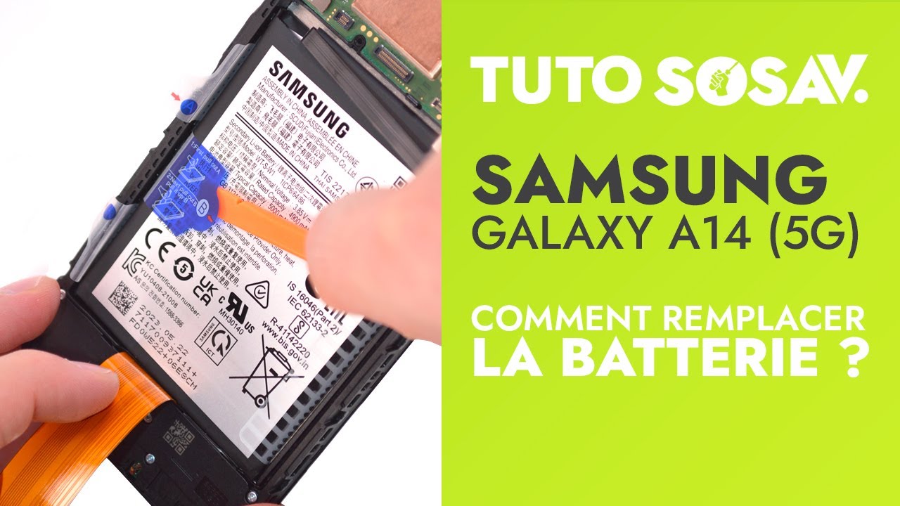 Tutoriel SOSav : Remplacement de la batterie du Samsung Galaxy A14 5G