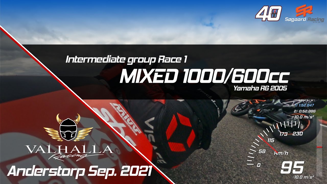 Anderstorp Raceway - Valhalla Racing - Race 1 Intermediate Mixed 1000/600cc