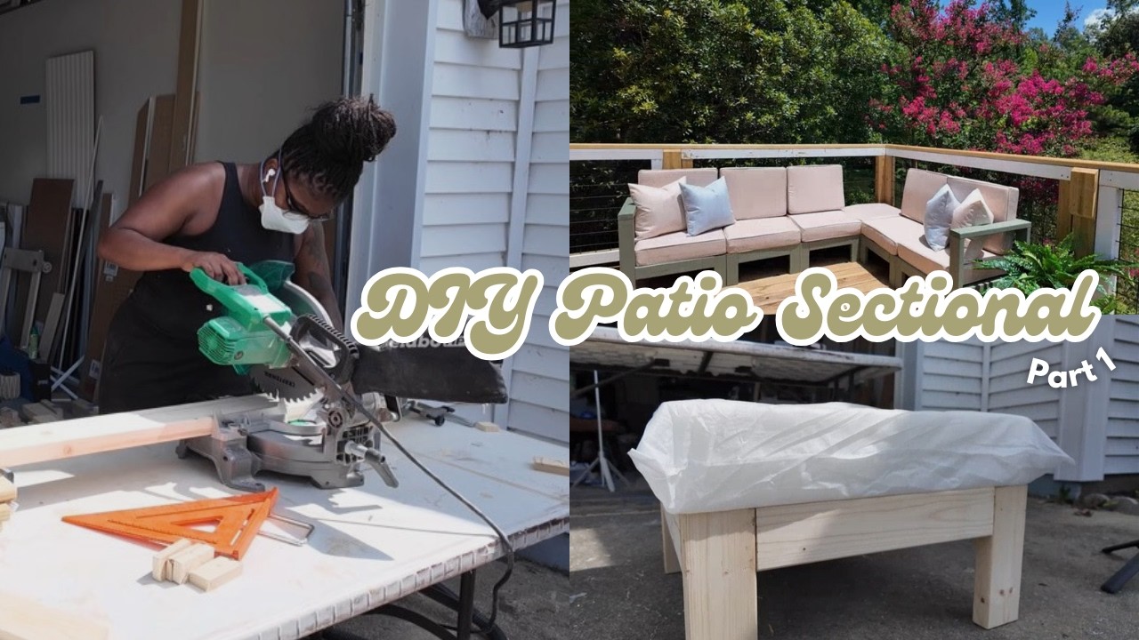 DIY Outdoor Sectional Build | Save HUNDREDS!