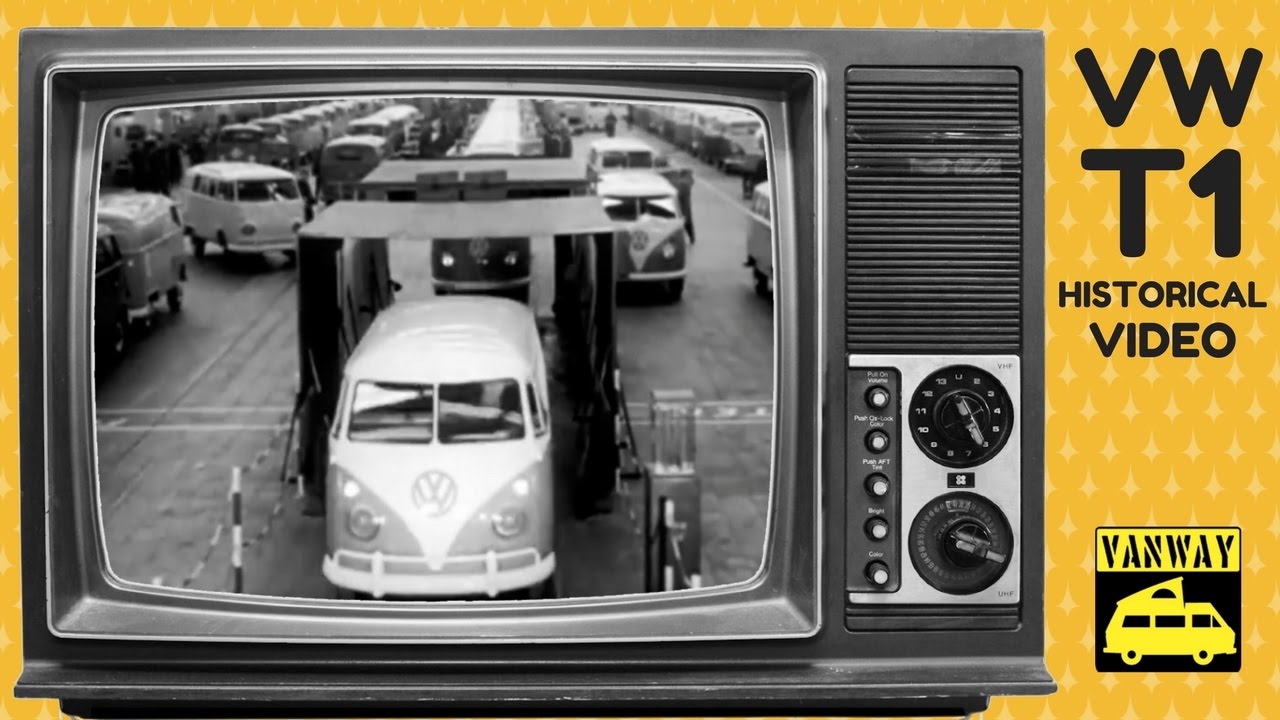 Historical Video of VW T1 - Production line - Linea di produzione