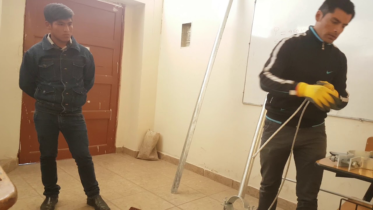 Instalacion de una retenida