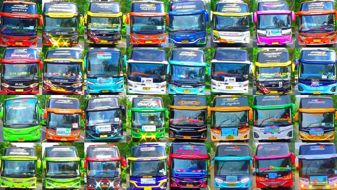 KUMPULAN KLAKSON TELOLET BASURI TERBARU KONVOI DAN PER4NG BASURI BUS BANSEL RAMAI PARAH DI TIKUNGAN 