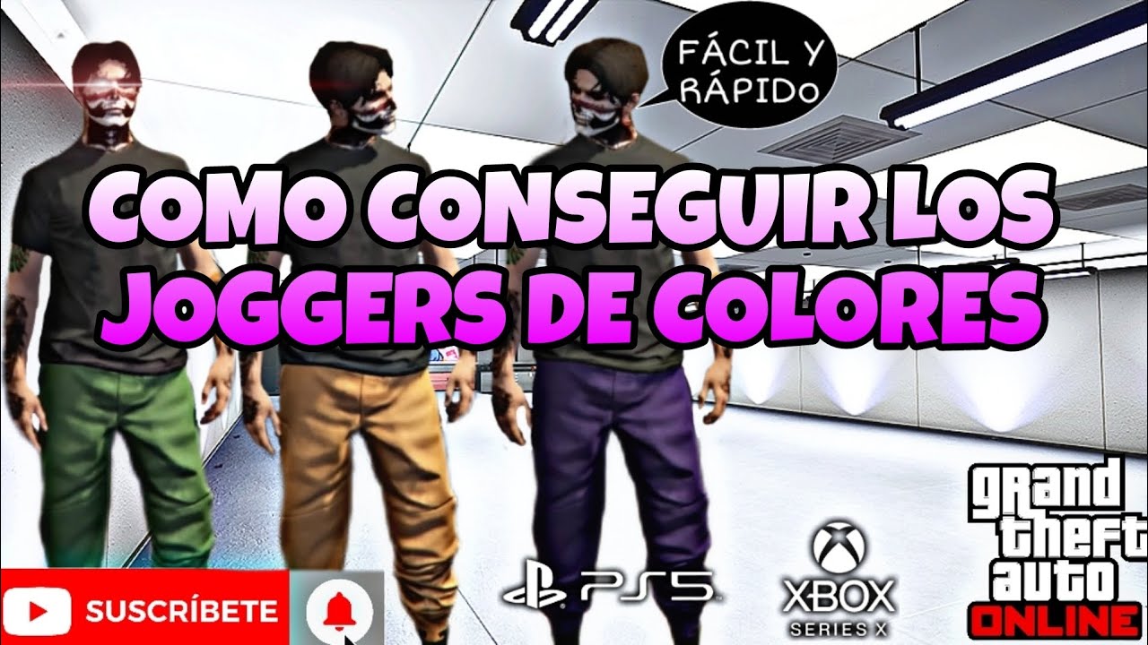 COMO CONSEGUIR LOS JOGGERS DE COLORES FÁCIL Y SENCILLO PS4/5 XBOX ONE SERIES S/X GTA ONLINE