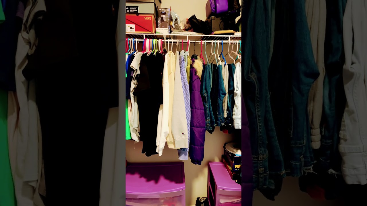 Organized My Closet Making Room for New Clothes