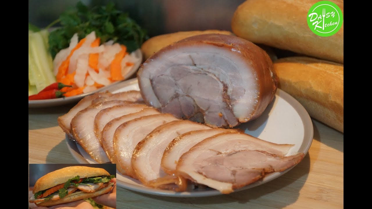 Cách làm Thịt Nguội/Thịt đỏ ăn bánh mì Việt Nam, cách cuộn thịt không cần dây - Jambon/Cold Cut Meat