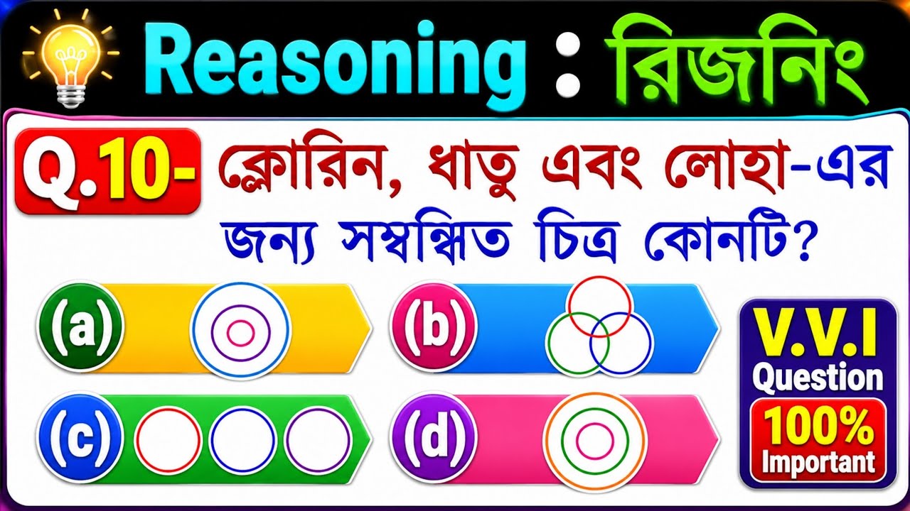 Reasoning Short Tricks in Bengali for-SSC, RRB GROUP-D, PSC, MTS, RBI and all exams