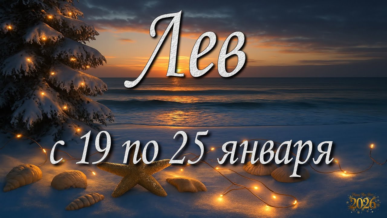Лев. Прогноз на неделю с 19 по 25 января 2026 года. Таро, Оракул.
