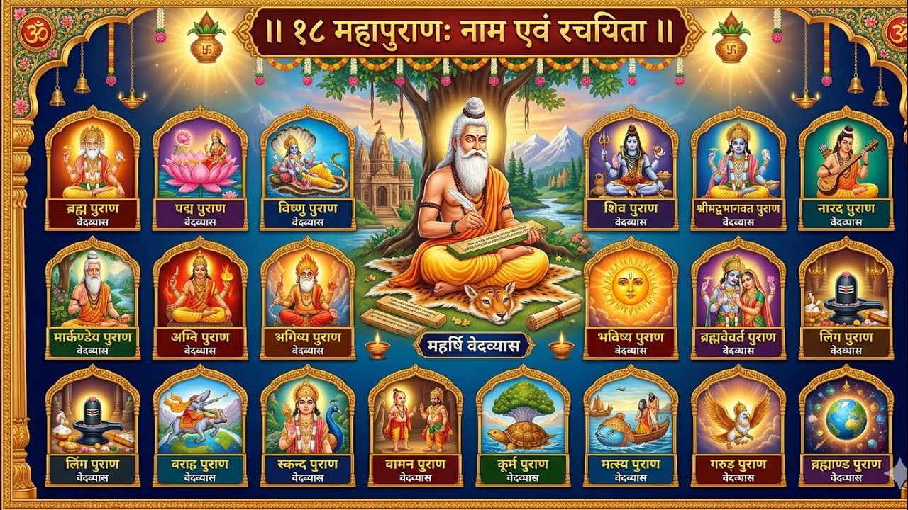 please sanatani Lok live stream ko bhi like Karen 18 puranon ke naam jaane