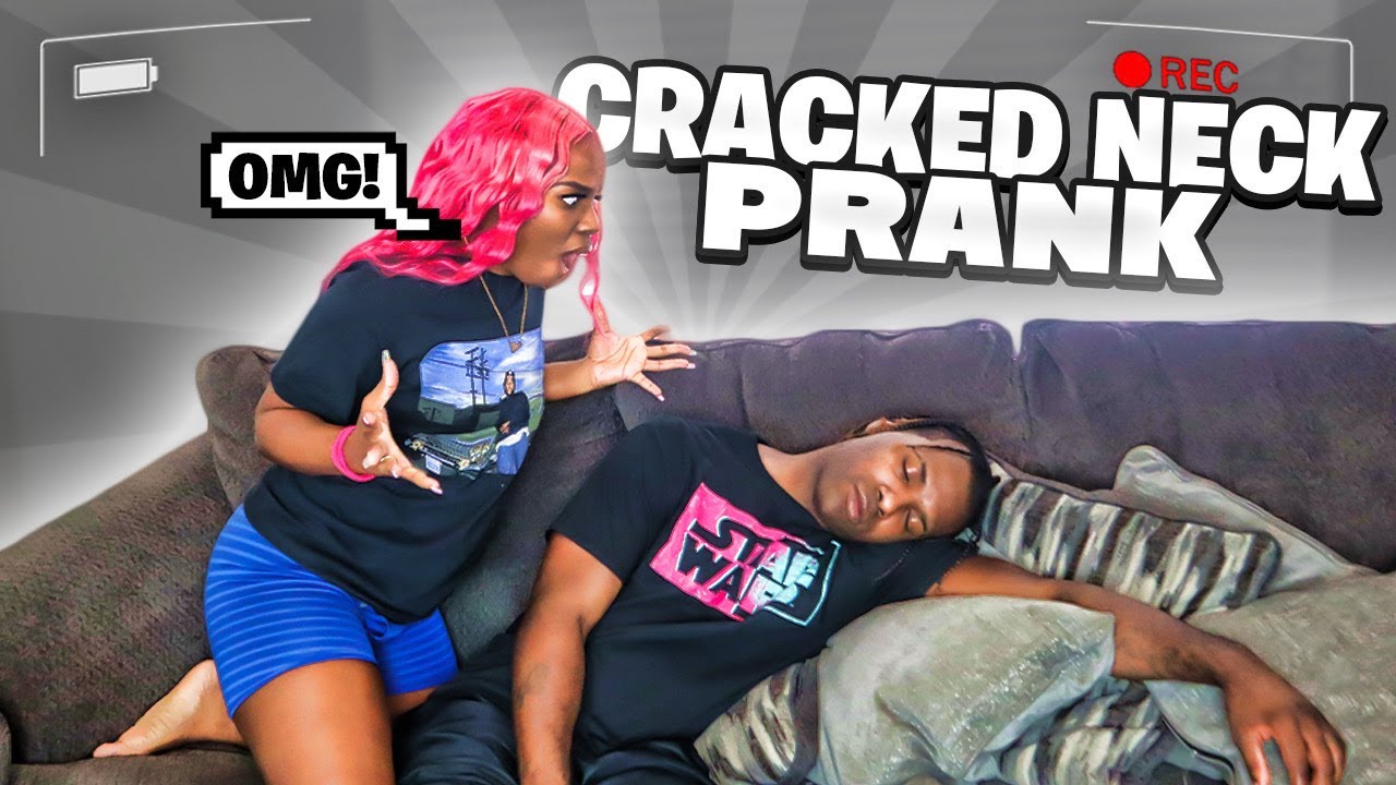 Cracked Neck Prank On Girlfriend!!! 😱 **She Freaks Out**