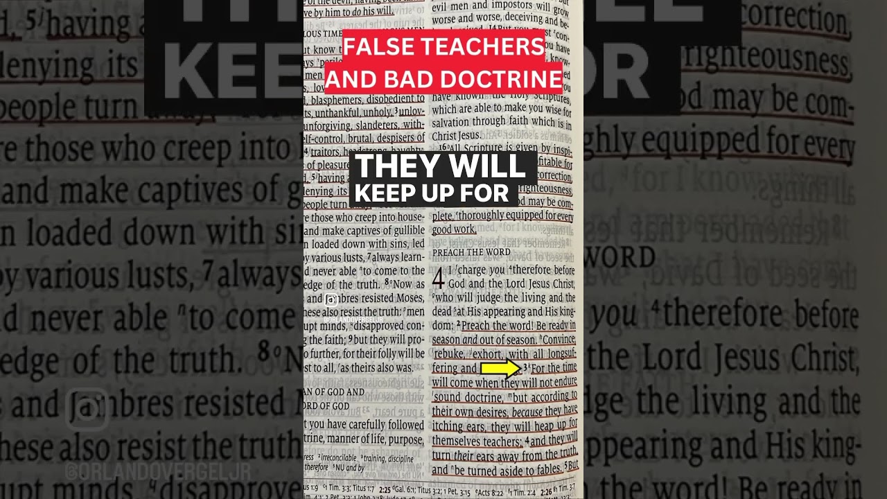 False Teachers and Bad Doctrine #jesus #bible #shorts