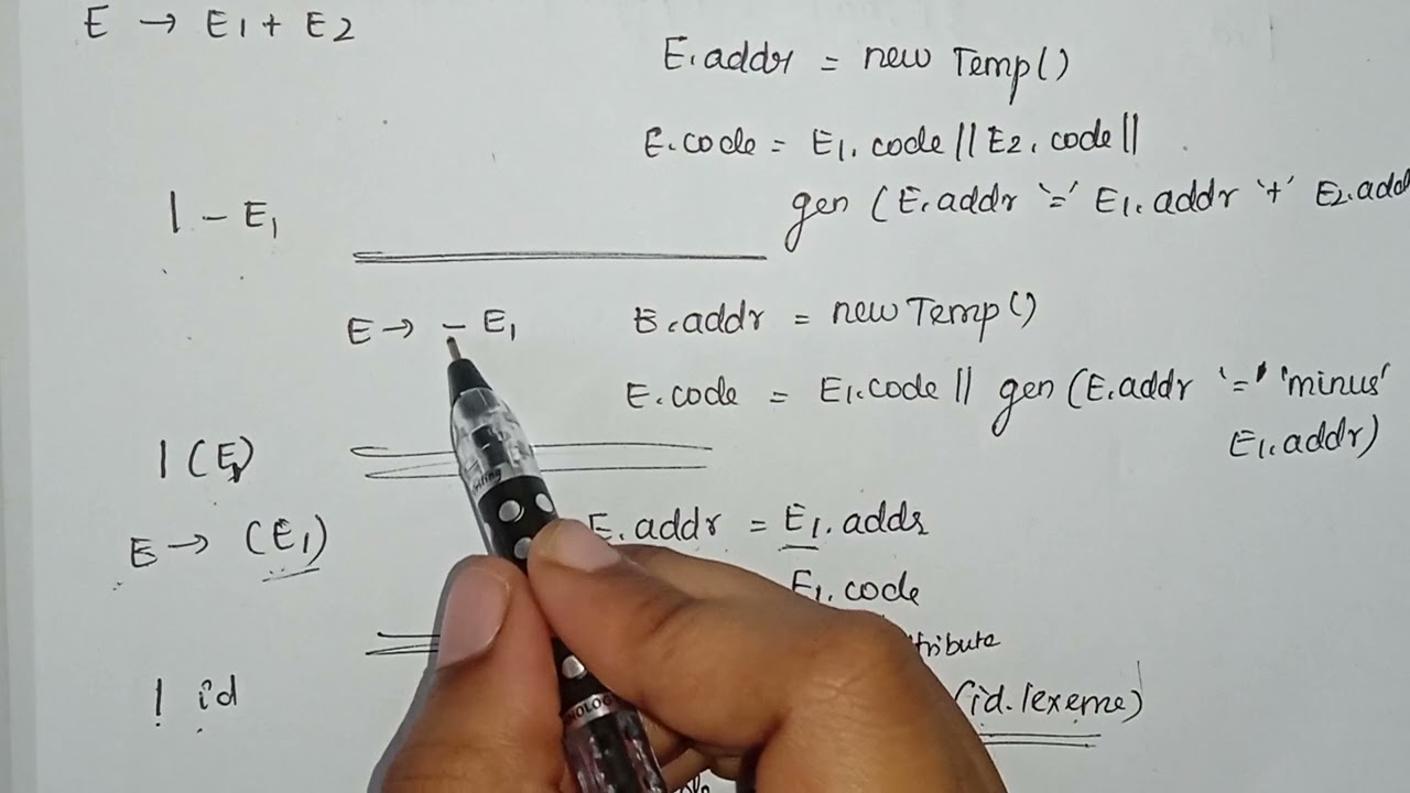 Translation of Expressions - Part 1 | Unit 3 Compiler Design Anna University Tamil