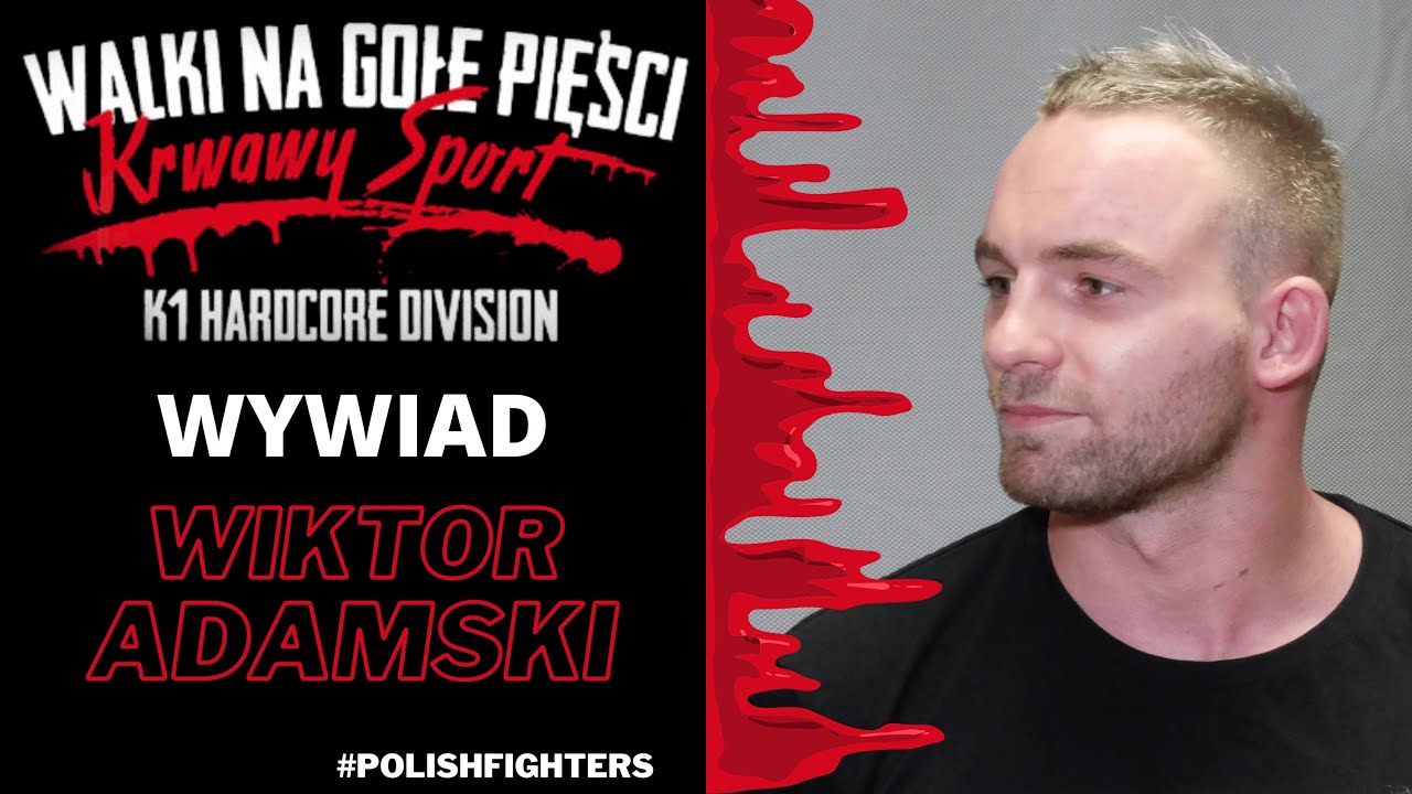 Wiktor Adamski po przegranej walce ze Skrzypkowskim na gali Krwawy Sport 4