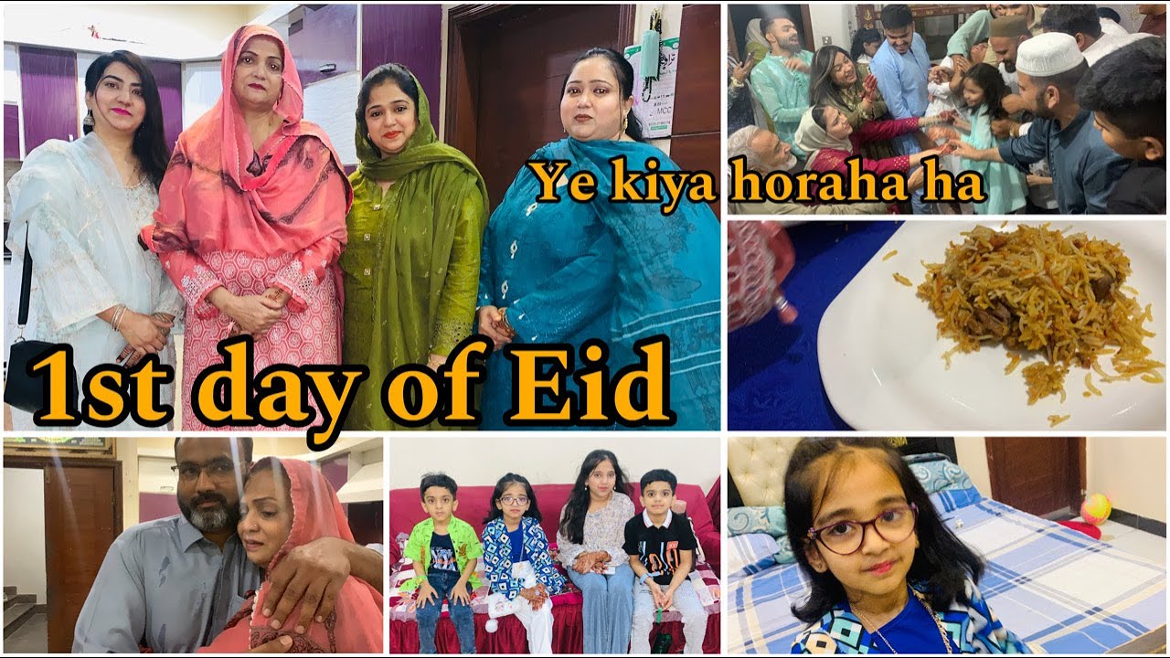 First day of  Eid App sab ko Eid Mubarak Eidi layte Howe Hamre sath kiya  howa