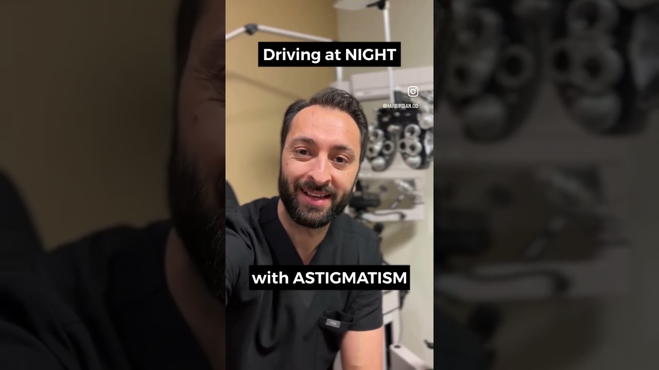 Driving with Astigmatism. Do you have #astigmatism? #optometry #optometrist #eyedoctor #shorts