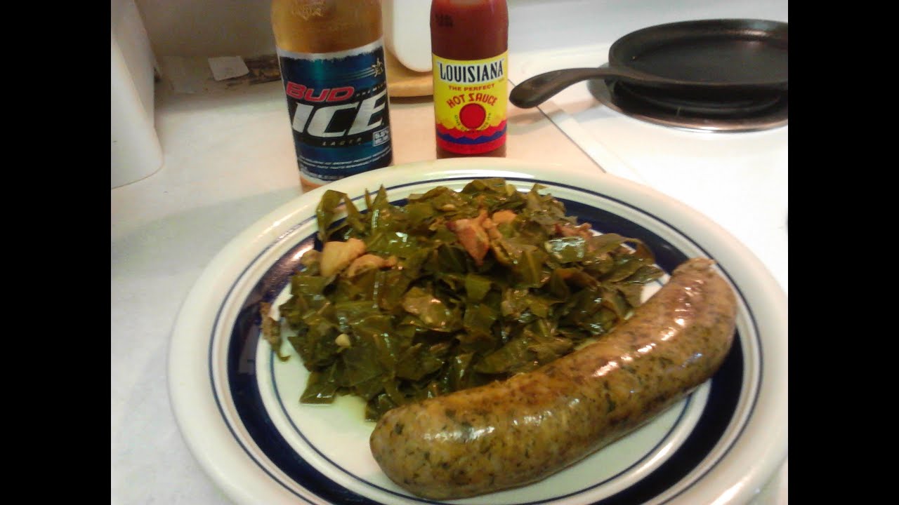 Slow Cooker Collard Greens w/ Bacon (See Info)