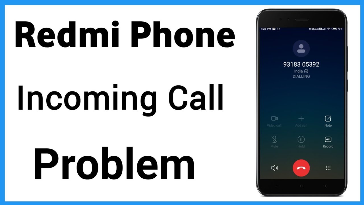 Redmi Incoming Call Problem | Redmi Outgoing Call Problem