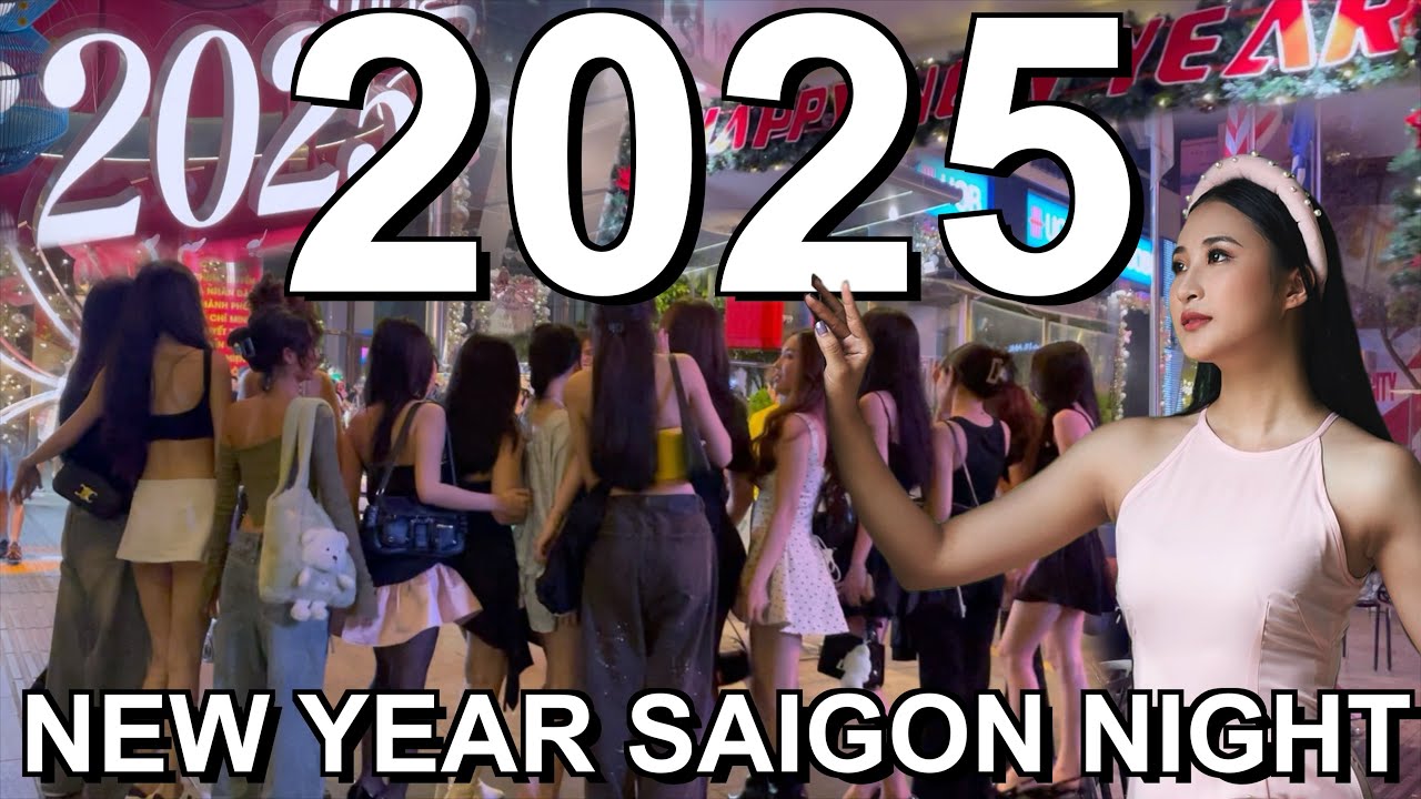 2025 Vietnam 🇻🇳 Walking Ho Chi Minh City (Saigon) Vietnam at Night