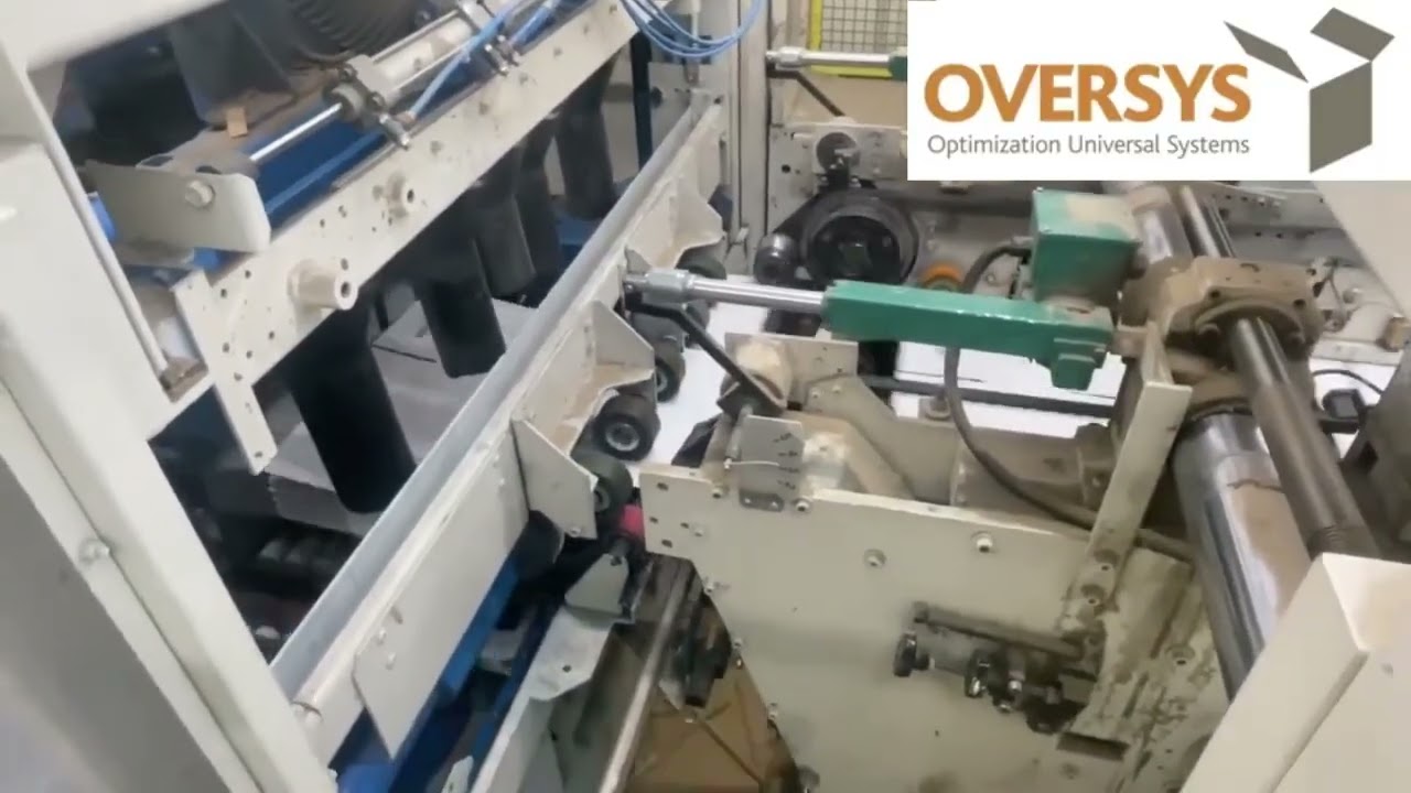 OVERSYS VIDEO U75570226 MARTIN 718 4 COLOR FLEXO FOLDER GLUER WITH PREFEEDER, ROTARY DIE CUTTER AND