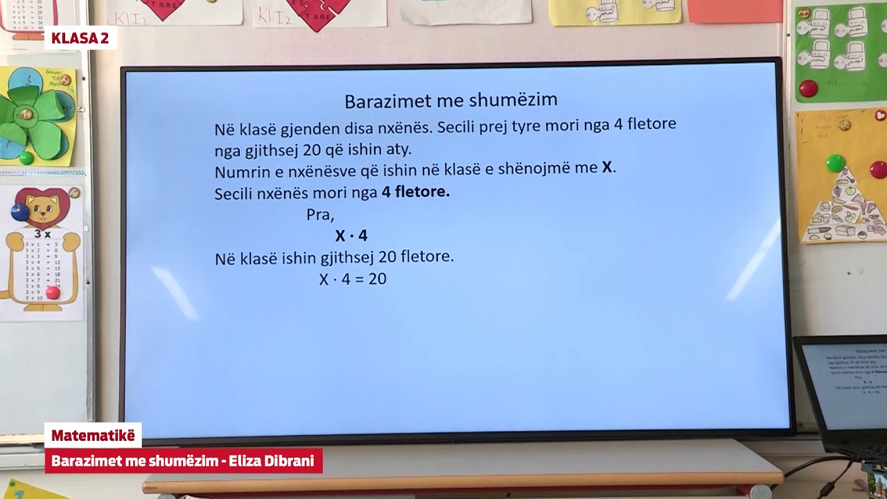 e Mesimi Klasa 2 - 2613 Matematikë - Barazimet me shumëzim