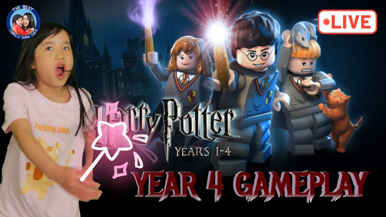 LEGO Harry Potter Year 4 Gameplay LIVE! 🧙‍♂️ Hogwarts Adventure with Ella & Mommy