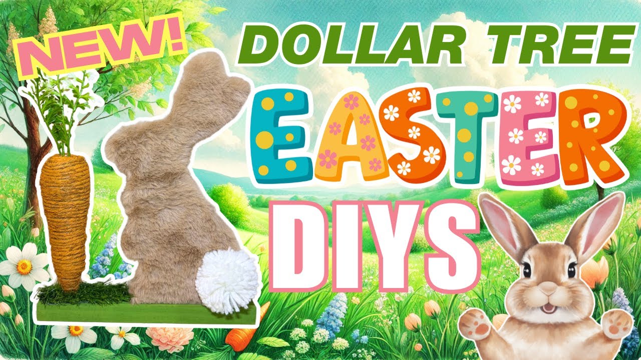 🐰 The CUTEST Easter DIYs EVER – 7 Dollar Tree Crafts for 2025! ✨
