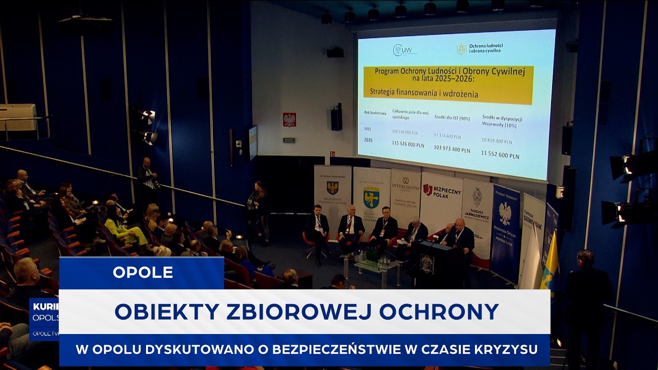 Obiekty zbiorowej ochrony. W Opolu dyskutowano o bezpieczeństwie w czasie kryzysu