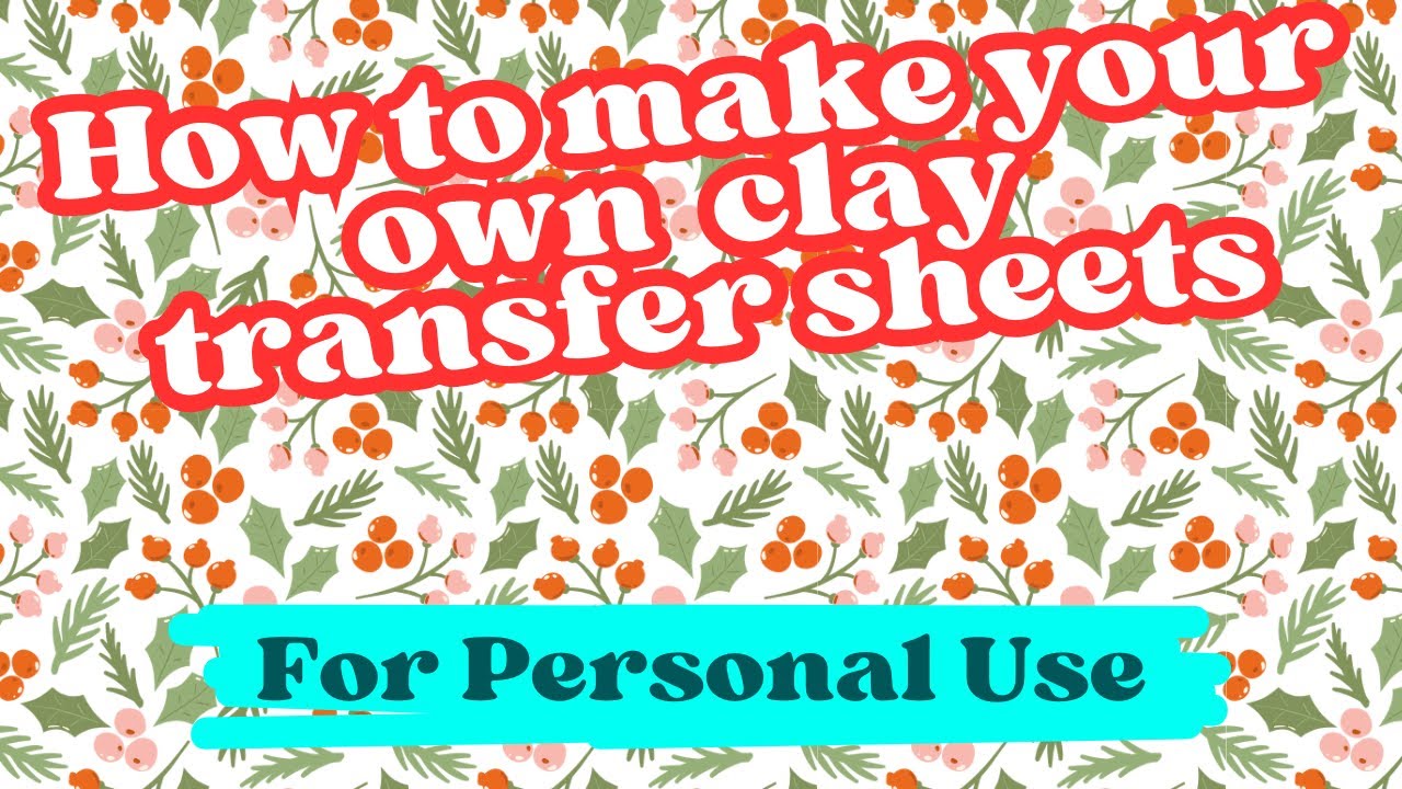 How to design your own water soluble polymer clay image transfer sheets tattoo Magic Transfer Paper