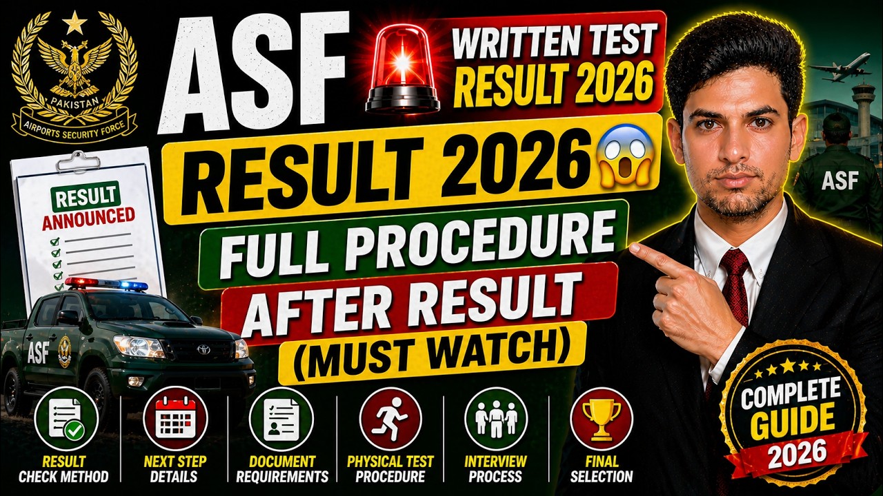 ASF Written Test Result 2026 😱Big Update! ASF Result | Full Procedure After Result (Must Watch)