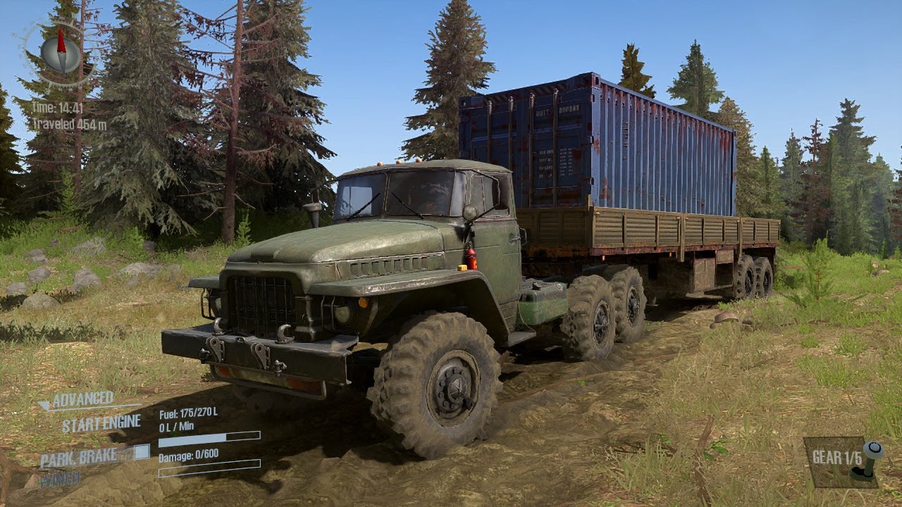 Spintires Mudrunner Long Truck Driving in Mud gameplay | Engineer Mohammad Talha