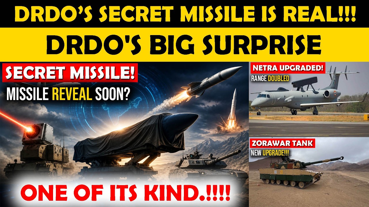 DRDO Ka Sabse Bada Surprise! , Duniya Dekhegi Secret Missile , NETRA Mk1 Upgrade | Laser Weapon